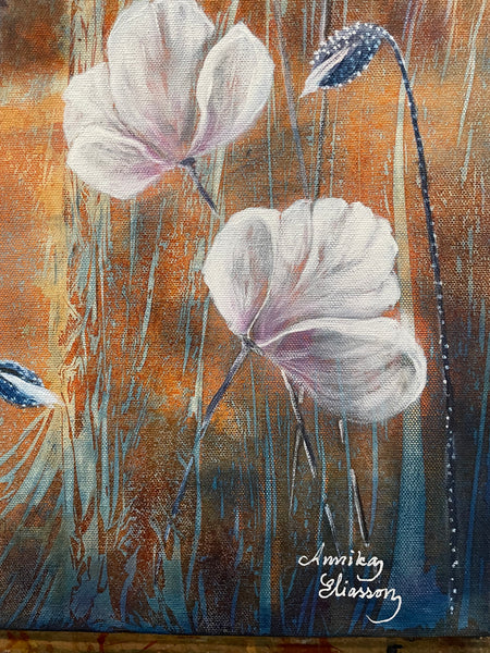 White poppies