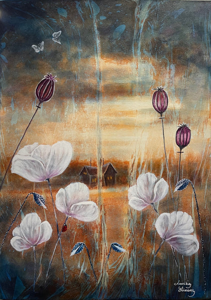 White poppies
