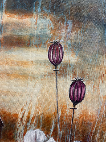 White poppies