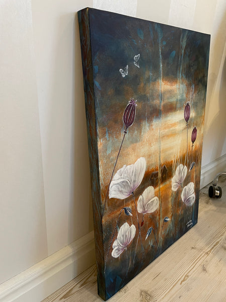 White poppies